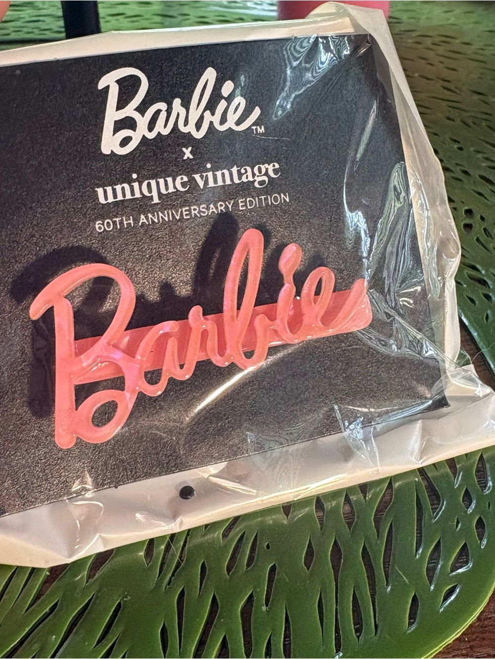 Barbie Pink Script Logo Pin